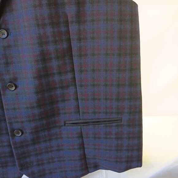 MARC DARCY LONDON WAISTCOAT Black COLLAR 48R - Picture 4 of 9